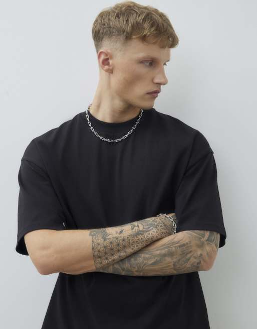 River Island Oversized fit t-shirt in black, 2 of 4