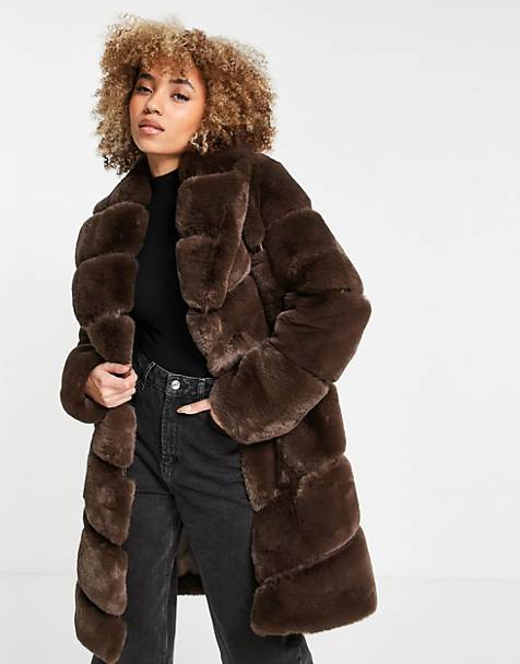 Women S Faux Fur Coats, Long Fake Fur Coat Womens