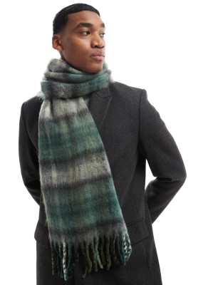 River Island River Island oversized scarf in green check