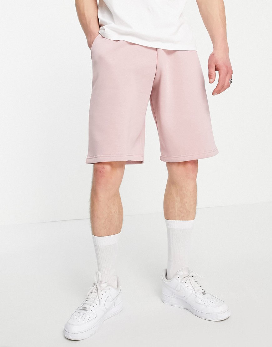 River Island oversized shorts in light pink