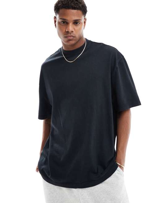 River Island oversized studio t shirt in black