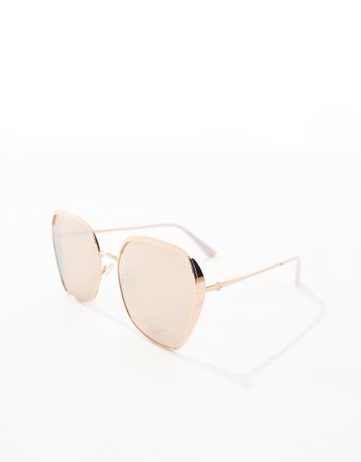 Oversized rose gold sunglasses online