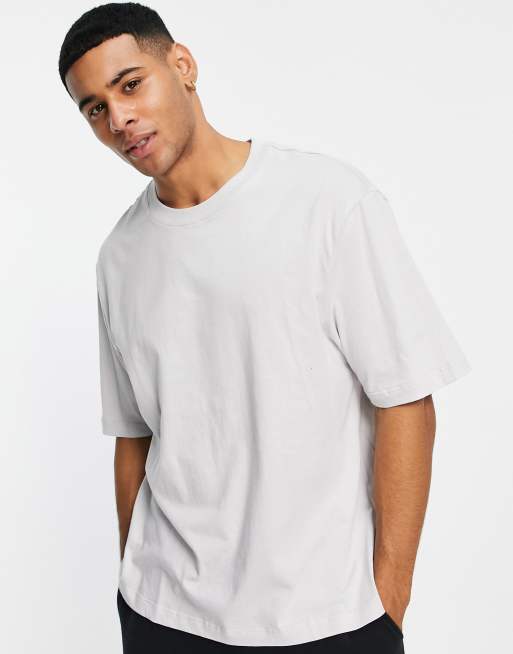 River Island oversized t-shirt in grey | ASOS