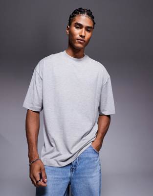 River Island Oversized T-shirt In Gray