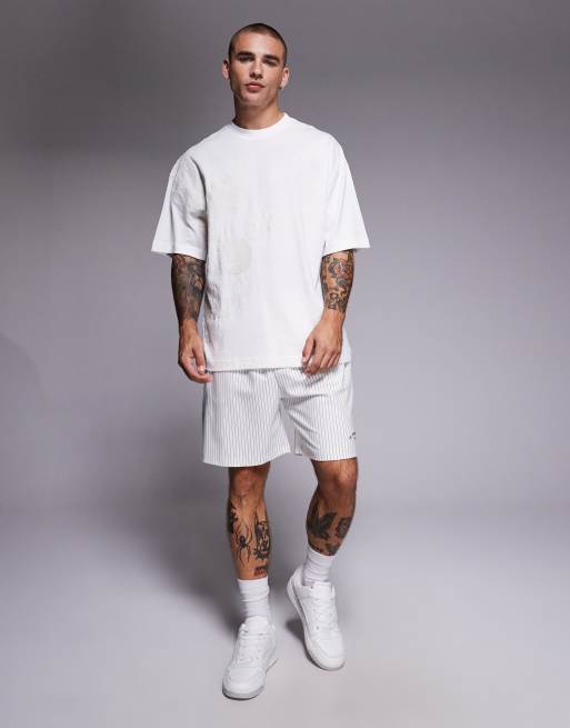 River Island oversized t-shirt with phoenix embroidery in white, 5 of 5