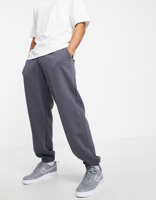 River Island oversized trackies in slate grey | ASOS