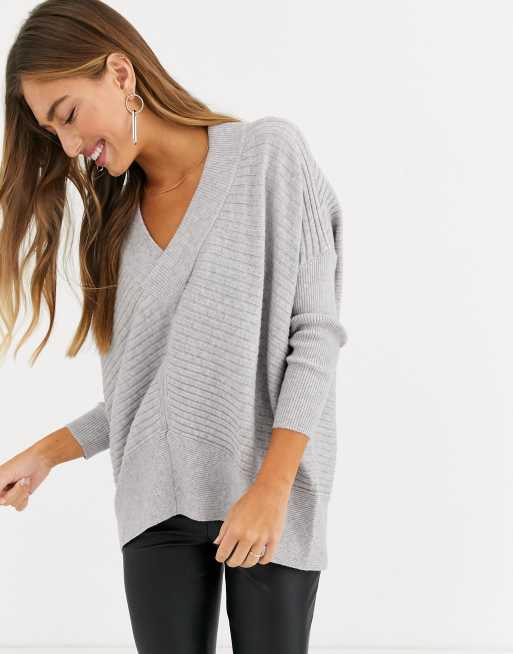river island v neck jumper dress