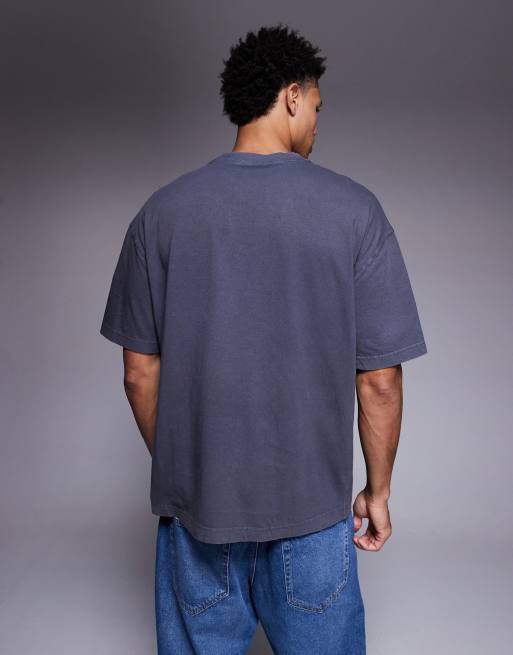 River Island oversized washed t-shirt in black, 3 of 5