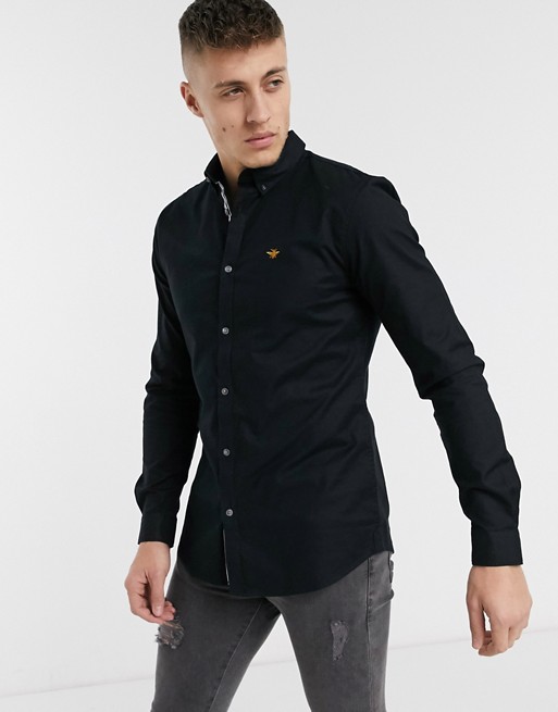 River Island oxford shirt in black