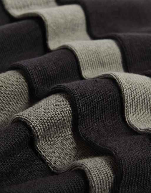 River Island Pack of 5 tube socks in blue, 3 of 4