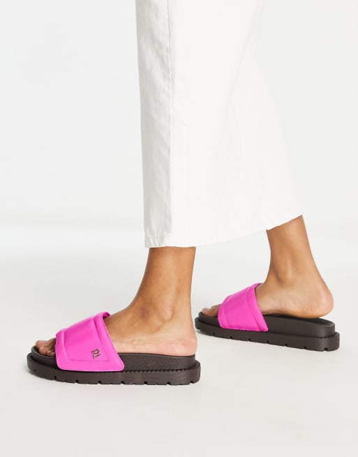 River island sale pink sliders