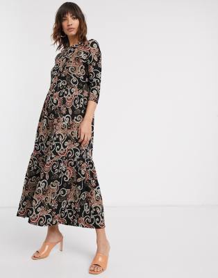 maxi paisley dress