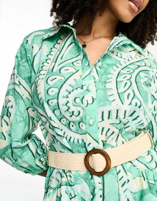 green emerald velvet dress Just Add Joy Black Paisley Shirt Dress, X-Small - The Mint Julep Boutique