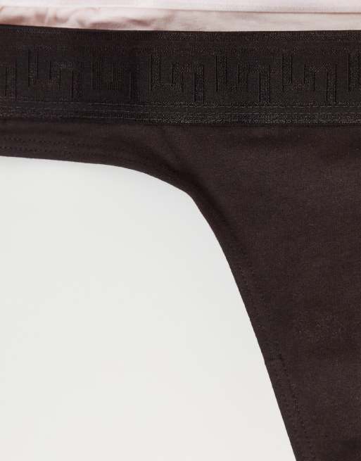 River Island - Pakke med 3 tonede G-strenge i brun - Del af sæt, 2 af 4