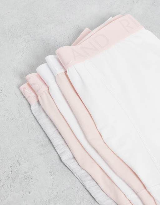 River Island - Pakke med 5 par boksershorts i tonet multifarvet, 4 af 4