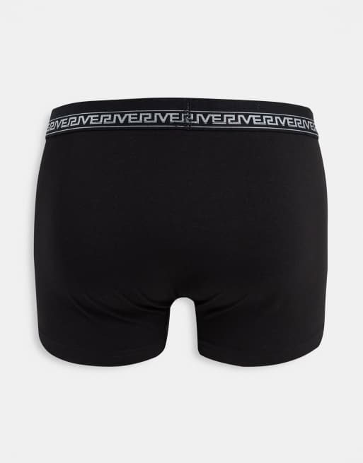 River Island - Pakke med 5 par boksershorts med taljebånd i grøn, 2 af 4