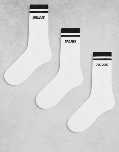 River Island 'PALAIS' 3 pack tube socks in white - view 1