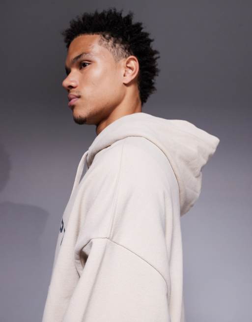 River Island 'Palais Dept' graphic hoodie in ecru, 4 of 5