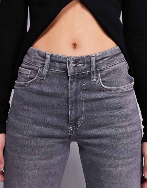 River Island palazzo jeans in dark grey, 4 of 5