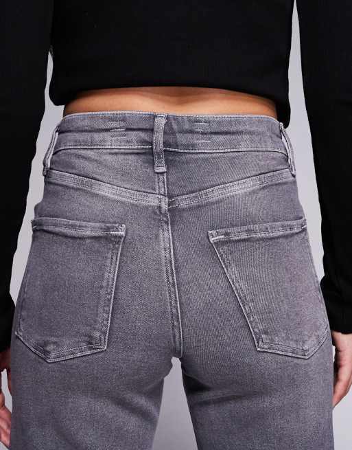 River Island palazzo jeans in dark grey, 5 of 5