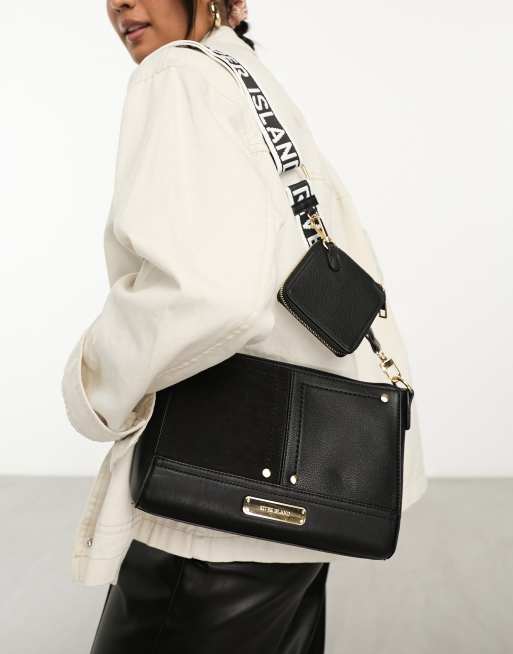 River island black cross body online bag