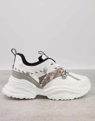 river island white chunky trainers