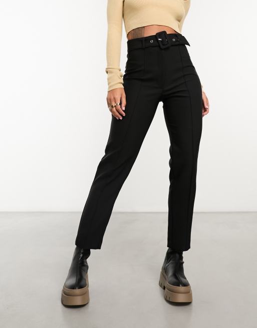 Pantalon carotte online ceinture