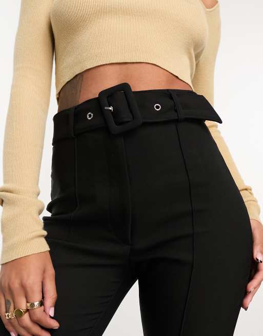 Pantalon carotte 2024 avec ceinture