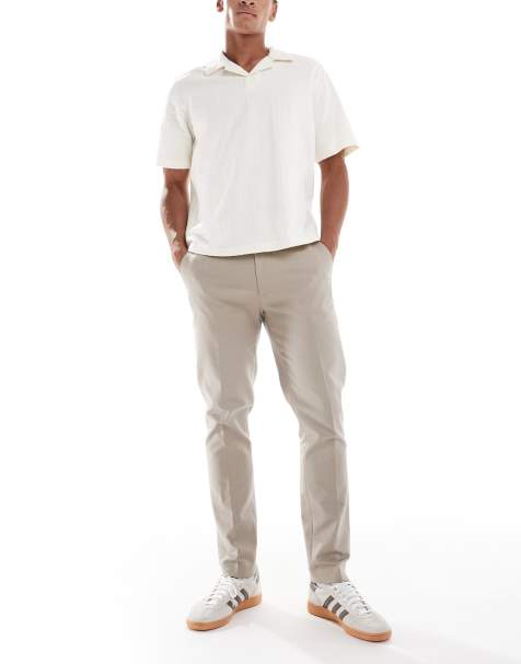 River Island - Pantalon chino slim - Beige - view 1