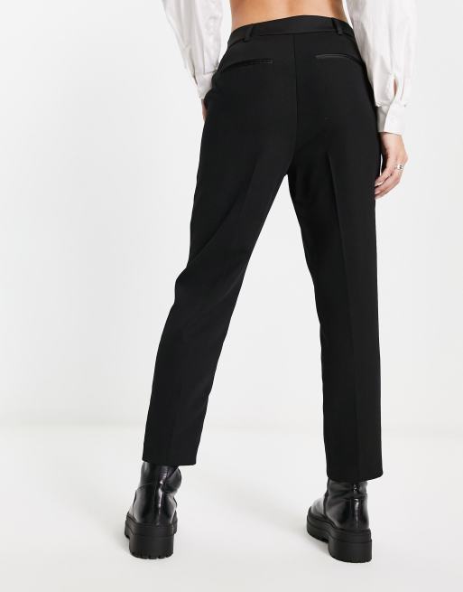 Pantalon smoking femme on sale noir