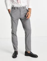 New Look - Exclusivité - Pantalon de costume skinny - Gris moyen