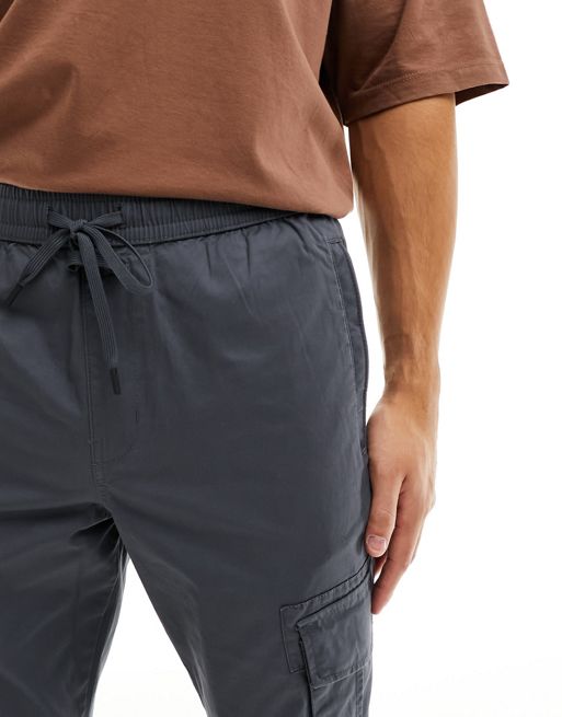 Pantalon de jogging cargo gris foncé
