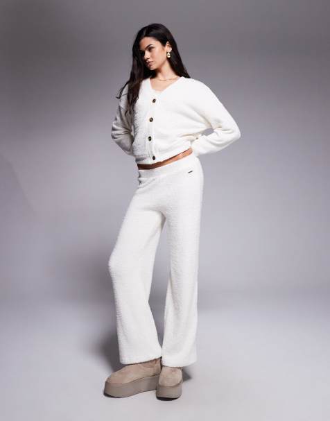 River Island - Pantalon d'ensemble cosy - Crème - view 1