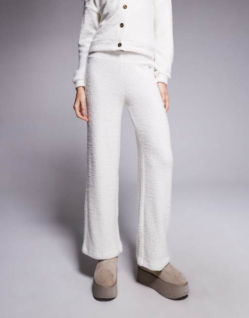 River Island - Pantaloni comodi color panna in coordinato, 5 di 5