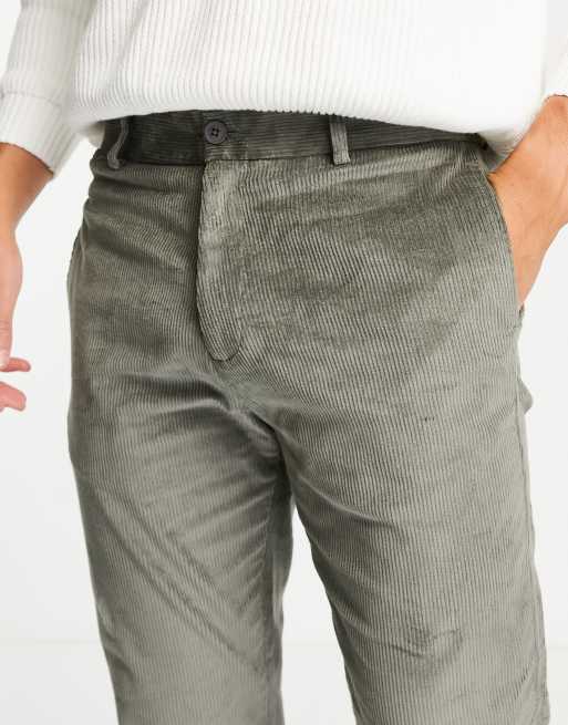 River Island - Pantaloni in velluto a coste verdi, 4 di 4