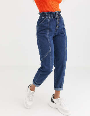 river island paperbag jeans