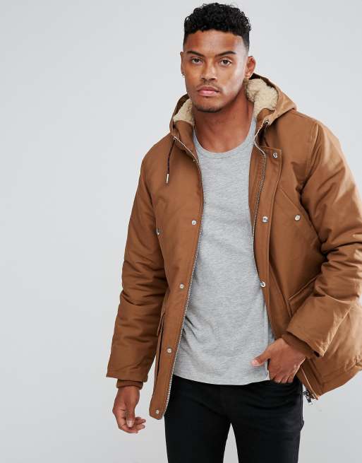 River island cheap mens parka coats