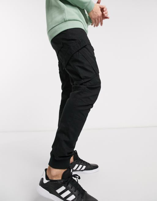 River Island parker cargo pants in black