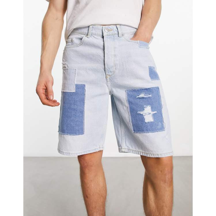 River island cheap mens denim shorts