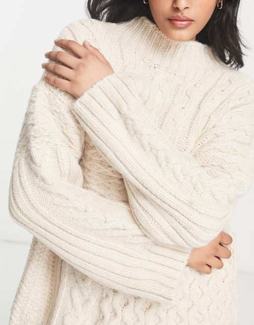 Oversized cable hot sale knit jumper