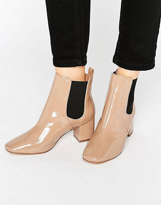 River Island Patent Ankle Boot