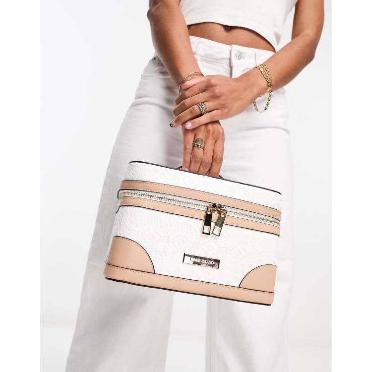 River Island embellished shoulder bag in silver