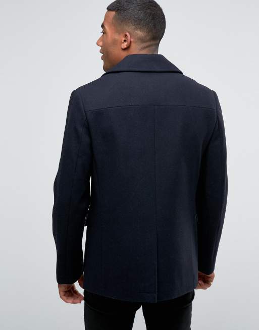 River island clearance mens pea coat