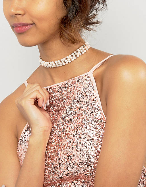 River Island Pearl Choker Necklace