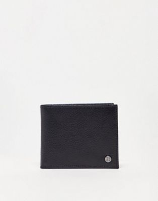 River Island pebbled bifold wallet in black