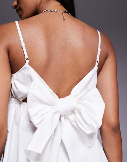 River Island peplum cami top in white, 3 of 4