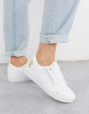white trainers branded
