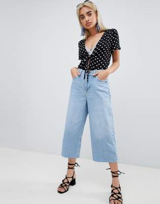 river island alexa crop wide