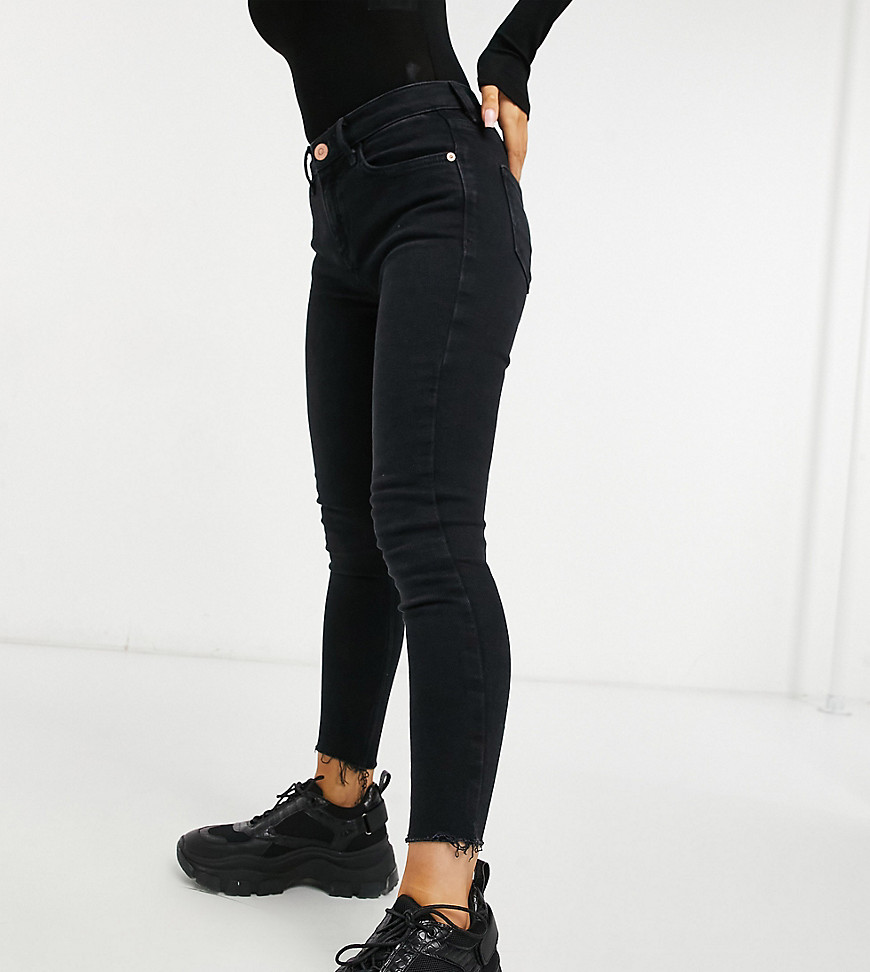 River Island Petite Amelie skinny jeans in black