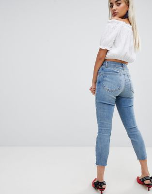 petite cut off jeans